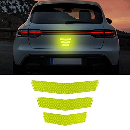 3 Pcs Front and Back Bumper Protector Strip Scratch Blocking Trace Reflective Sticker image 13