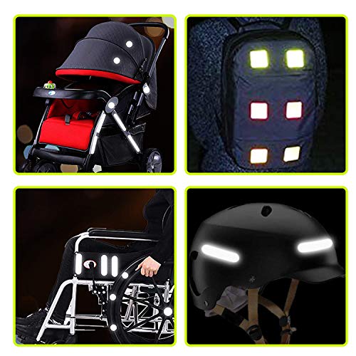 (36 Pcs Blue) Reflective Decals Reflective Stickers Safety Warning Sticker Tapes Waterproofs High Intensity Night Visibility Adhesive image 4