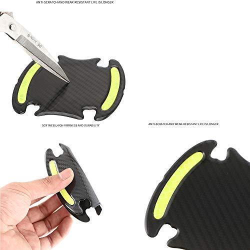8 Pack Car Door Handle Cup Cover Scratch Protector Stickers,Safety Reflective Strips Stickers Vehicle Accessories Paint Protection Film Pad image 3