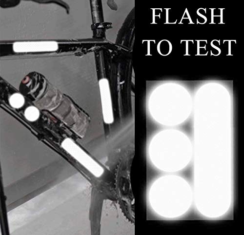 (36 Pcs Blue) Reflective Decals Reflective Stickers Safety Warning Sticker Tapes Waterproofs High Intensity Night Visibility Adhesive image 6