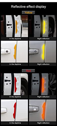 Car Reflective Strip Anti-Collision Warning Sticker Safety Mark Scratch-Proof Tape for Bus Motorcycle Reflective Door Sticker Compatible with Aadi Q3 image 3
