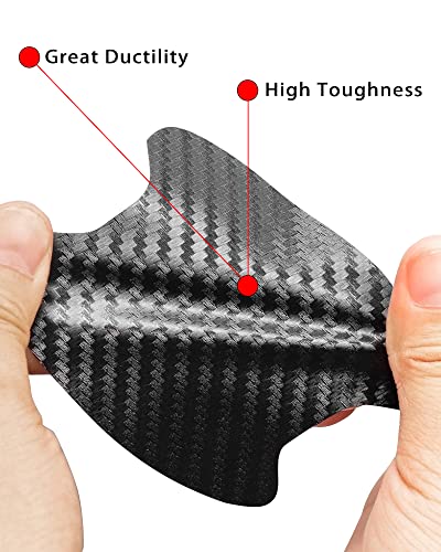 4PCS Car Door Handle Scratch Protectors, Carbon Fiber Paint Scratch Protector Sticker Auto Door Paint Guard Car Door Cup Scratch Protection Films image 11