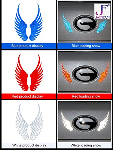 Safety Warning Reflective Car Sticker Angel Wings Reflective Warning Sign Funny Bike Decal Sticker Motorbike Reflective Sticker image 6