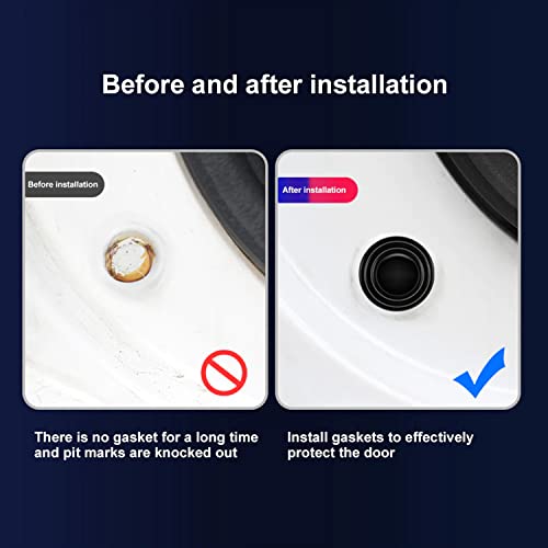 (8 pcs) Universal Car Door Shock Absorber Car Door Protection Sticker,Buffer Bumper Cushion Car Door Shock Absorbing Gaskets