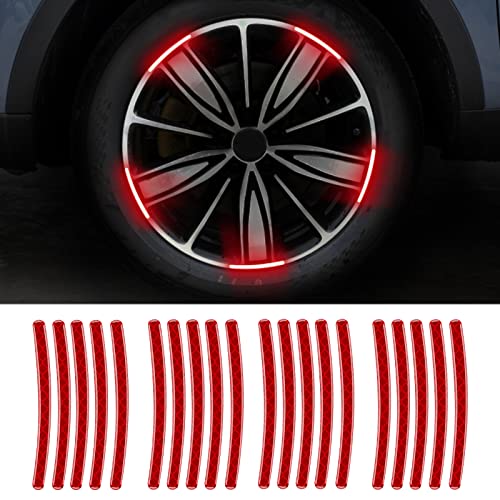 Night Reflective Car Wheel Safety Warning Stripe Decals Stickers Car Motorcycle Bike Wheel Stickers image 18