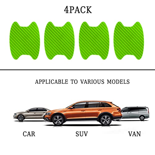 4PCS Car Door Handle Cup Stickers, Carbon Fiber Scratch Auto Door Protective Film, Non-Marking Car Door Bowl Protector,Handle Paint Cover Guard image 10