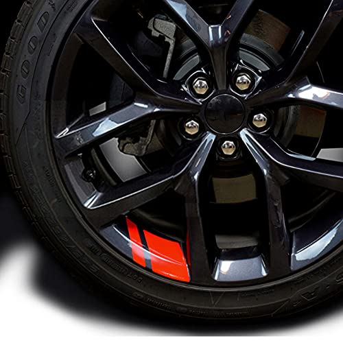 (6 Pcs) Fits 18''- 21'' Wheel Decals Hash Stripe Stickers Wheels, Reflective Car Wheel Rim Decal Stripes Decoration Accessories image 20