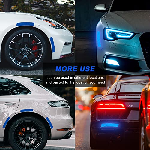4 Pcs Car Reflective Trim Side Marker Stickers, Automotive Exterior Accessories Door Reflector Guard Wheel Well Arch, Side Bumper Fenders image 12