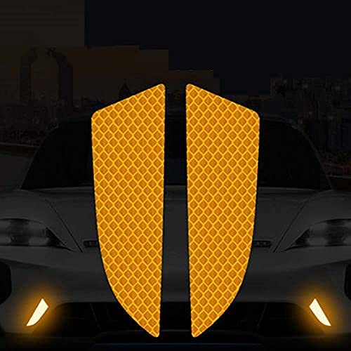 (4 Pcs) Car Front/Back Bumper Stickers Reflectors Protective Stickers Reflective Strip Warning Signs Car Styling Exterior Accessories image 12