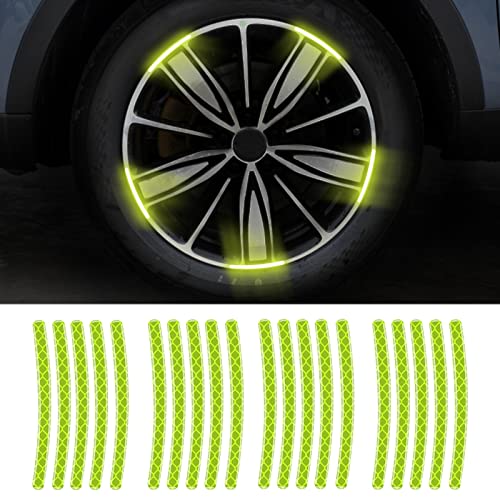 Night Reflective Car Wheel Safety Warning Stripe Decals Stickers Car Motorcycle Bike Wheel Stickers image 12