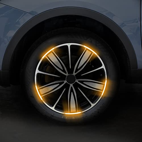 Night Reflective Car Wheel Safety Warning Stripe Decals Stickers Car Motorcycle Bike Wheel Stickers image 5