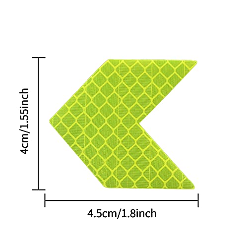 12 pcs Reflective Safety Warning Stripe Stickers Arrow Decals Car Trunk Rear Bumper Guard Body Stickers image 8