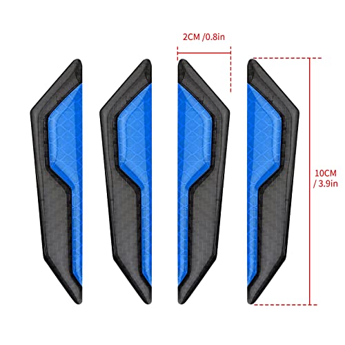 4PCS Carbon Fiber Car Door Stickers Decal Protection Car Side Sticker image 9