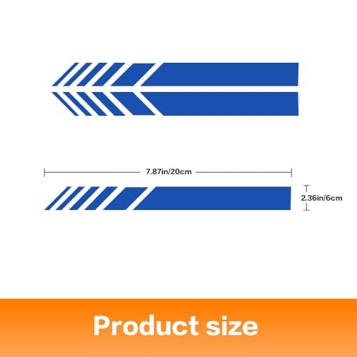 4Pcs Car Rear View Mirror Stickers Decor,DIY Car Body Side Decal Stripe Decals,Laminated Stickers,Waterproof Reflective Car Side Stickers image 12