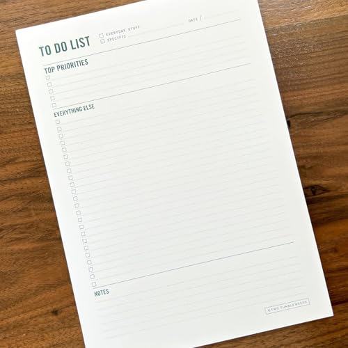 To Do List Notepad - Daily Task Planner, Checklist, and Organizer - Planner pad for work and school productivity - Single Side - 5.75 x 9” - 50 Tear Off Sheets image 3