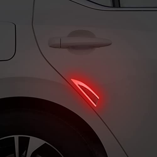 2PCS Carbon Fiber Car Fender Stickers Decal Protection Car Side Sticker image 6