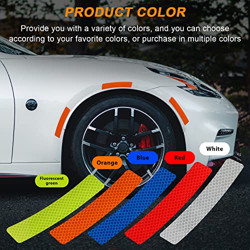 4 Pcs Car Reflective Trim Side Marker Stickers, Automotive Exterior Accessories Door Reflector Guard Wheel Well Arch, Side Bumper Fenders image 20