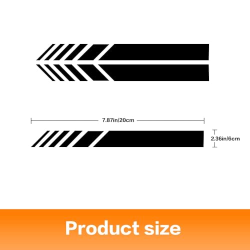 4Pcs Car Rear View Mirror Stickers Decor,DIY Car Body Side Decal Stripe Decals,Laminated Stickers,Waterproof Reflective Car Side Stickers image 8