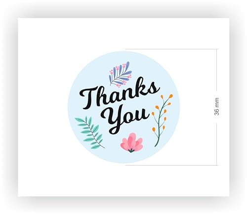 1.5 inch (36 mm) 192 pcs Thank You Stickers for Small Business, Self-Adhesive & Waterproof Stickers Thank You Stickers for Packaging image 3