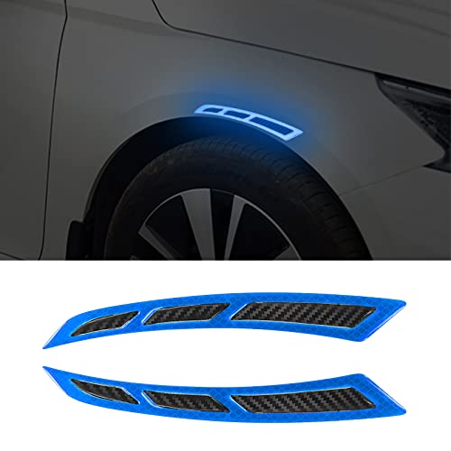 Car Blade Wheel Eyebrow Reflective Sticker Safety Warning Anti-Collision Strip Protection Sticker image 8