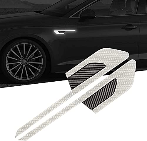 3D Strong Reflective Stripe Stickers for Car Fender Bumper High-Intensity Night Visibility Reflective Decal Safety Warning Diamond Grade Universal image 1