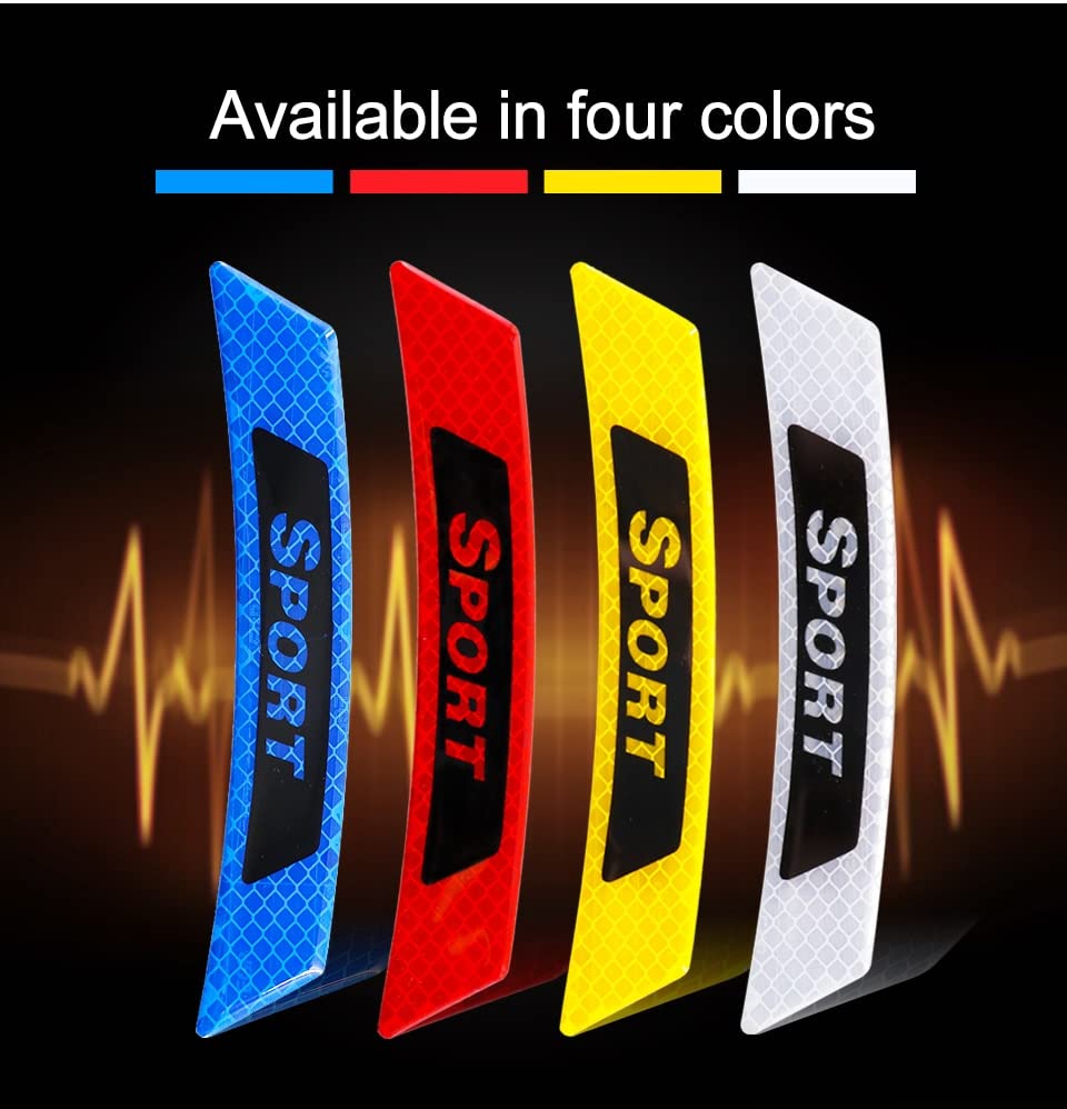 Sport - Car Reflective Sticker, Warning Wheel, Eyebrow Edge, Warning Light Reflector, Protective Sticker, Car Styling image 3