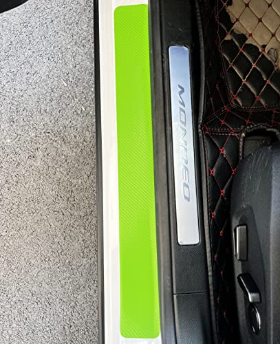 4Pcs 23.6Inch Car Door Sill Protector, Automotive Door Sill Scuff Plate Film Carbon Fiber Vinyl Wrap Stickers, Anti Scratch Entry Guard image 18