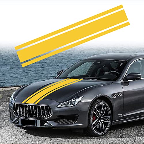 49"x 8.7" Car Hood Stripe Sticker Auto Racing Stripes Body Side Decal Hood Stripe Decal Vinyl Stripe Sticker Decoration image 17