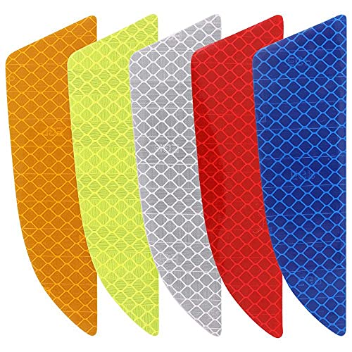 (4 Pcs) Car Front/Back Bumper Stickers Reflectors Protective Stickers Reflective Strip Warning Signs Car Styling Exterior Accessories Decoration image 2