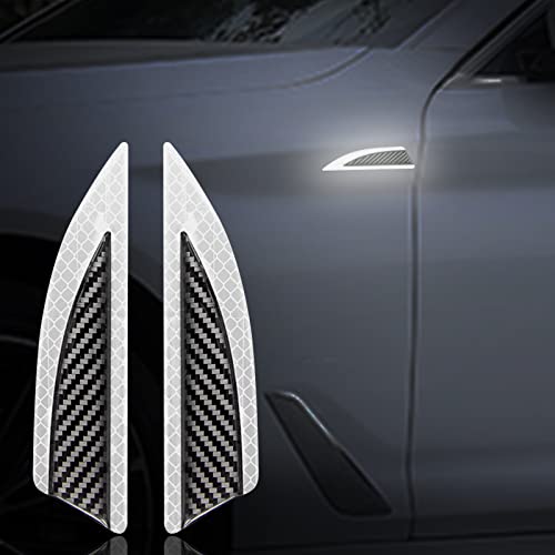 2PCS Carbon Fiber Car Fender Stickers Decal Protection Car Side Sticker image 14