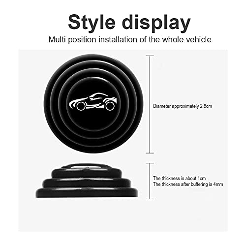 (8 pcs) Universal Car Door Shock Absorber Car Door Protection Sticker,Buffer Bumper Cushion Car Door Shock Absorbing Gaskets image 3