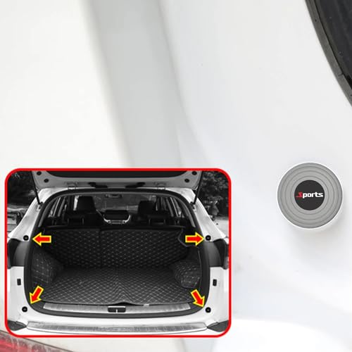 (8 pcs) Universal Car Door Shock Absorber Car Door Protection Sticker,Buffer Bumper Cushion Car Door Shock Absorbing Gaskets image 2