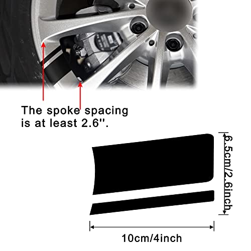 (6 Pcs) Fits 18''- 21'' Wheel Decals Hash Stripe Stickers Wheels, Reflective Car Wheel Rim Decal Stripes Decoration Accessories image 9