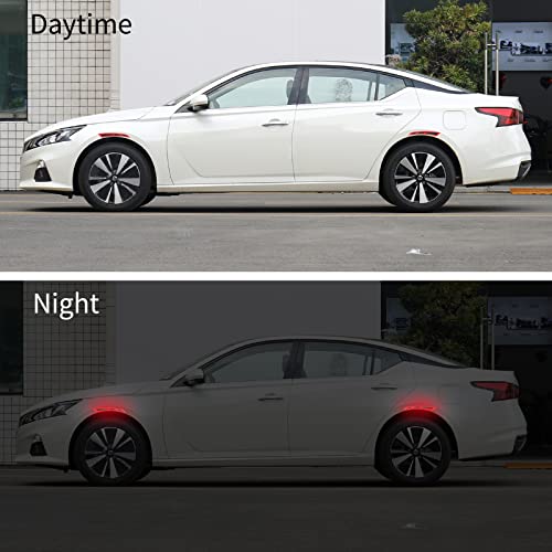 Car Blade Wheel Eyebrow Reflective Sticker Safety Warning Anti-Collision Strip Protection Sticker image 6
