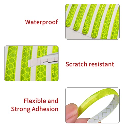 Night Reflective Car Wheel Safety Warning Stripe Decals Stickers Car Motorcycle Bike Wheel Stickers image 15