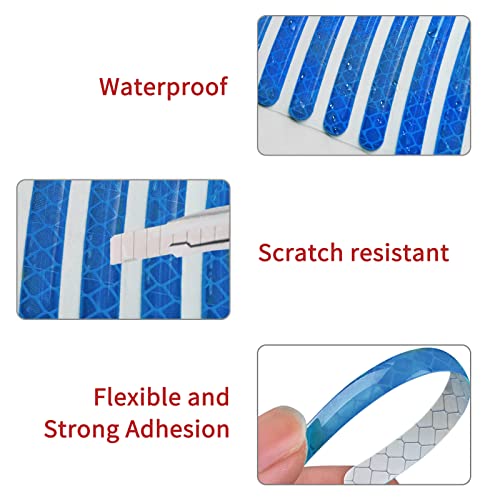 Night Reflective Car Wheel Safety Warning Stripe Decals Stickers Car Motorcycle Bike Wheel Stickers image 10