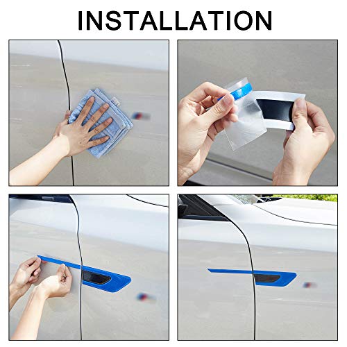3D Strong Reflective Stripe Stickers for Car Fender Bumper High-Intensity Night Visibility Reflective Decal Safety Warning Diamond Grade Universal image 9