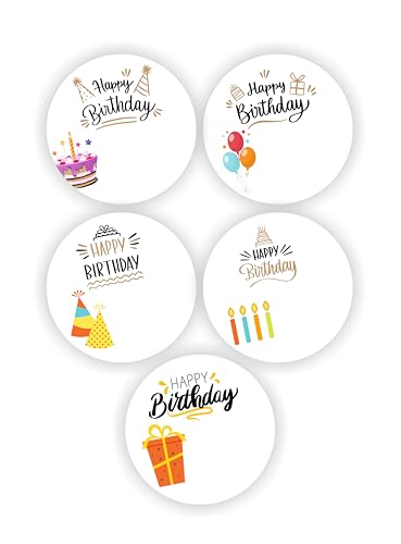 Gift Tags Name Tags Stickers, Wishes Note Stickers, 80 Pieces, 2inches, Round, 5 Unique Designs, Made of Sticker Paper, Stickers Party Favors Envelope Packages Seals image 1