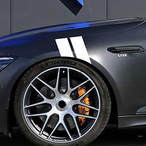 Car Wheel Fender Hash Stripe Decal Reflective Vinly Sticker Warning Safety Reflector Strips Auto Bumper Body Stickers Decals 4pcs image 5