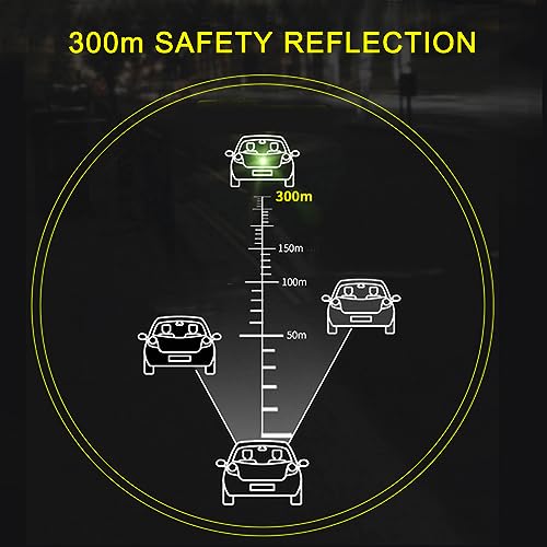 6Pcs 3D Strong Reflective Stripe Sticker for Car Fender Hood Bumper High-Intensity Night Visibility Reflective Decal Safety Warning Diamond Grade Carbon Fiber Universal for Car SUV image 11
