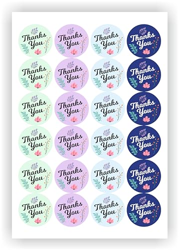 1.5 inch (36 mm) 192 pcs Thank You Stickers for Small Business, Self-Adhesive & Waterproof Stickers Thank You Stickers for Packaging image 2