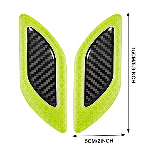 6Pcs 3D Strong Reflective Stripe Sticker for Car Fender Hood Bumper High-Intensity Night Visibility Reflective Decal Safety Warning Diamond Grade Carbon Fiber Universal for Car SUV image 9