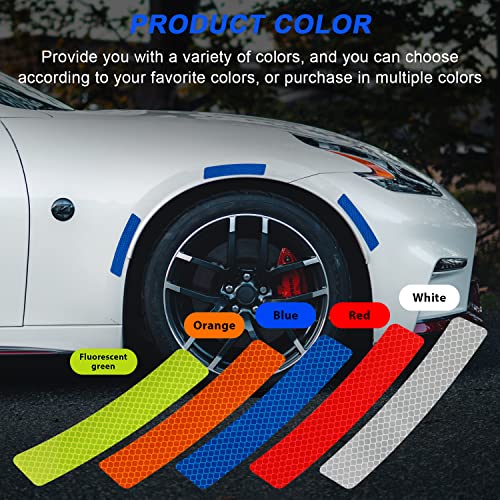 4 Pcs Car Reflective Trim Side Marker Stickers, Automotive Exterior Accessories Door Reflector Guard Wheel Well Arch, Side Bumper Fenders image 13