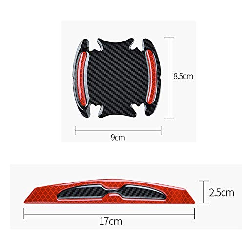 8 Pack Car Door Handle Cup Cover Scratch Protector Stickers,Safety Reflective Strips Stickers Vehicle Accessories Paint Protection Film Pad image 10
