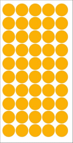 2000 Piece Orange Color 12mm (0.5 Inch) Round Dot Sticker Self Adhesive Labels Writable Surface for Kids Activity, File Classification, Calendar Planner (Orange) image 1