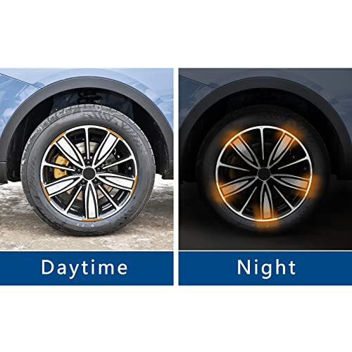 Night Reflective Car Wheel Safety Warning Stripe Decals Stickers Car Motorcycle Bike Wheel Stickers image 6