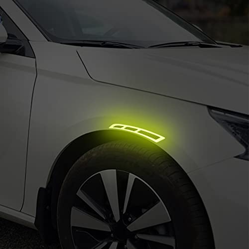 Car Blade Wheel Eyebrow Reflective Sticker Safety Warning Anti-Collision Strip Protection Sticker image 18
