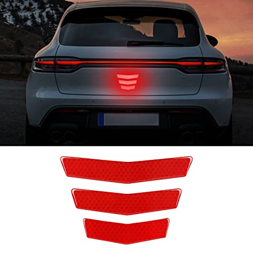 3 Pcs Front and Back Bumper Protector Strip Scratch Blocking Trace Reflective Sticker image 20