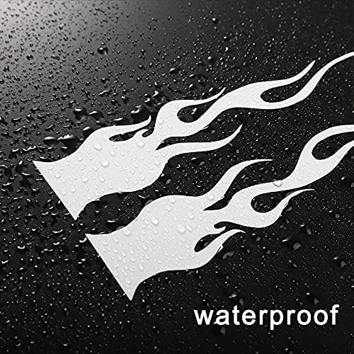 Flame Reflective Sticker for Car Vinyl Racing Sports Flame Stripe Decal for Off-Road Vehicles Motorcycles Bike DIY Decoration 4 Pcs image 13
