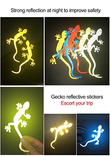 Reflective Car Sticker Safety Warning Mark Reflective Tape Auto Exterior Accessories Gecko Reflective Strip Light Reflector image 4